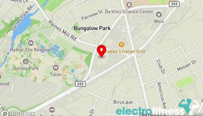 map of Body Elite Fitness center, Aerobics instructor, Gym, Massage therapist, Personal trainer, Physical fitness program, Wellness program in Allentown