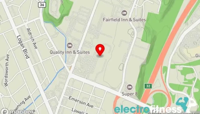 map of Body, Mind, and Chrome Fitness center in Altoona