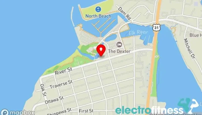 map of Bodywise Yoga studio, Nutritionist, Personal trainer, Physical fitness program, Pilates studio, Vitamin & supplements store in Elk Rapids