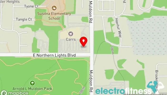 map of BR Fitness, LLC Fitness center in Anchorage