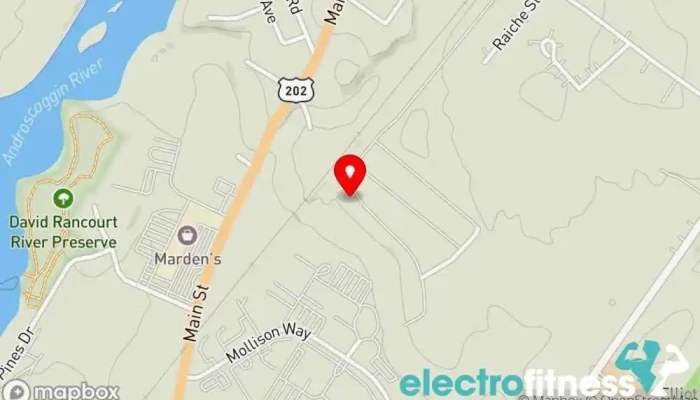 map of BTU Fitness and Wellness Gym in Lewiston