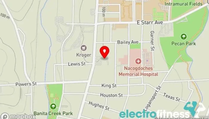 map of Buddy Lieberman - Martial Arts Martial arts school in Nacogdoches