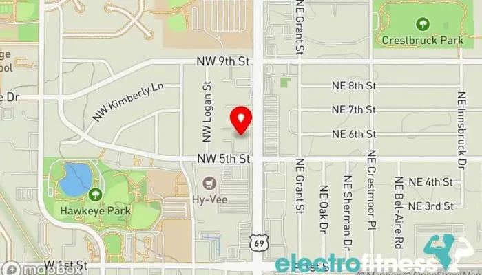 map of Burn Boot Camp Gym, Boot camp, Fitness center, Personal trainer, Physical fitness program, Training centre, Wellness program in Ankeny