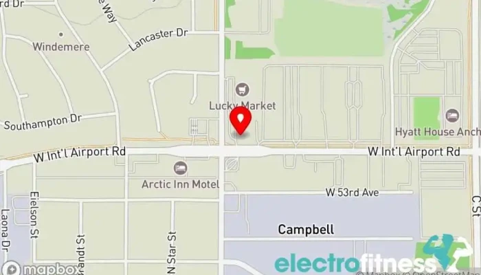 map of Capital Fitness Personal trainer in Anchorage