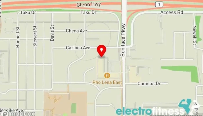 map of Cathedral Pole and Dance Fitness center in Anchorage