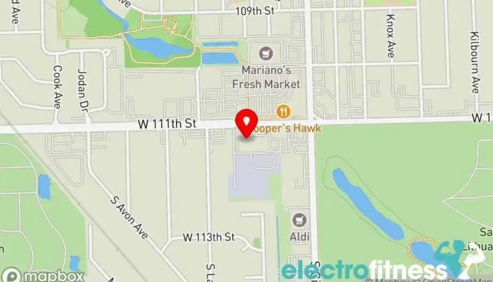 map of CFX Alsip Gym, Fitness center, Personal trainer, Physical fitness program in Alsip