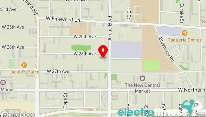 map of Champ Martial Arts Martial arts school, Gym in Anchorage