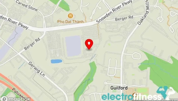 map of Chiseled Life Gym Gym, Fitness center, Gymnastics center, Personal trainer, Weightlifting area in Columbia