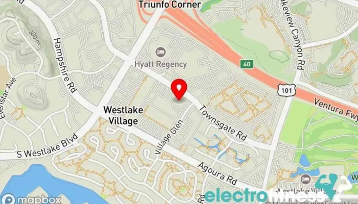 map of Club Pilates Pilates studio in Westlake Village