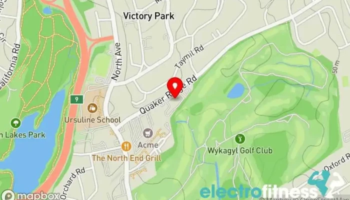 map of Club Pilates Pilates studio in New Rochelle