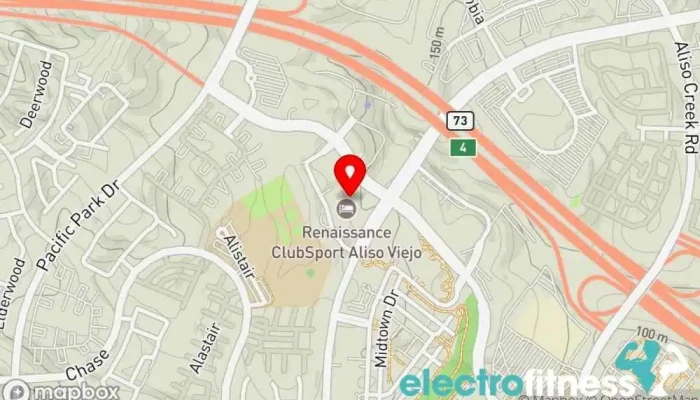 map of ClubSport Aliso Viejo Health and Fitness Gym Gym, Fitness center, Personal trainer, Spa and health club in Aliso Viejo