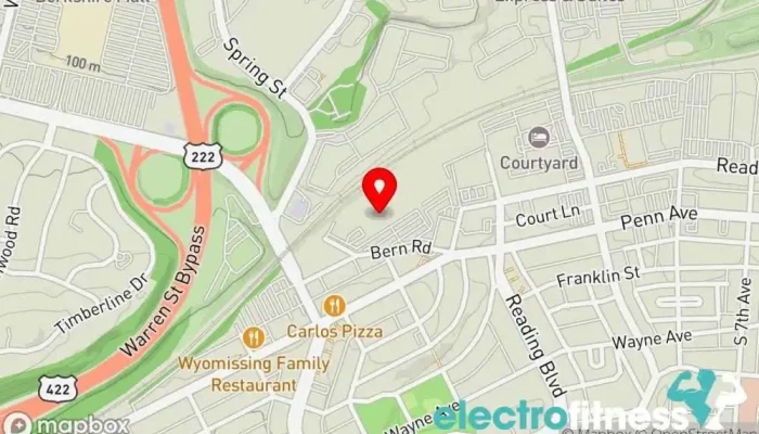 map of Compel Fitness Personal trainer in Wyomissing
