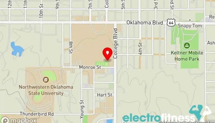map of Connie Foote Fitness Health consultant, Personal trainer, Physical fitness program in Alva