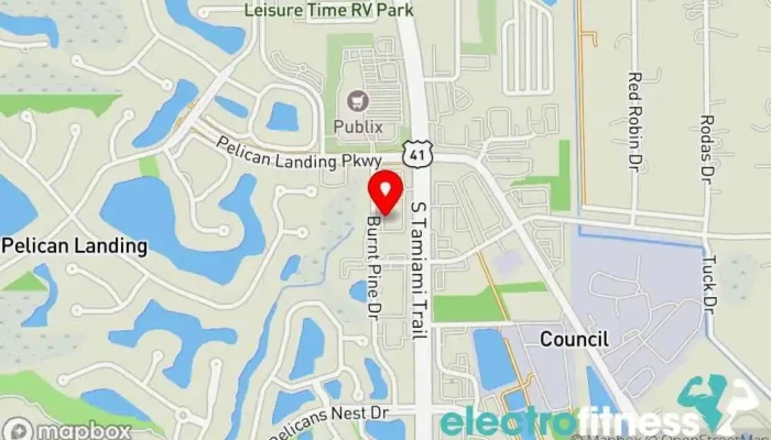 map of CoreFit Wellness - Your Full Wellness Center Personal trainer, Fitness center, Golf instructor, Physical therapy clinic, Rehabilitation center, Spa and health club, Wellness center in Bonita Springs