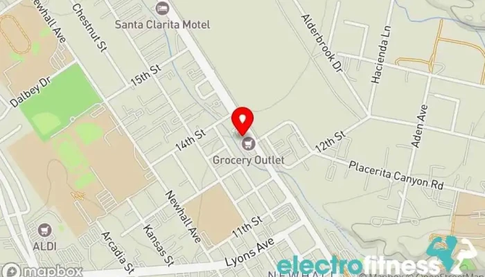 map of CozmoSize Fitness Personal trainer, Gym in Newhall