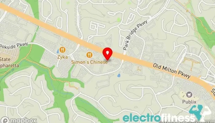map of Cross Fit Alpharetta Gym, Personal trainer, Physical fitness program, Sports club in Alpharetta