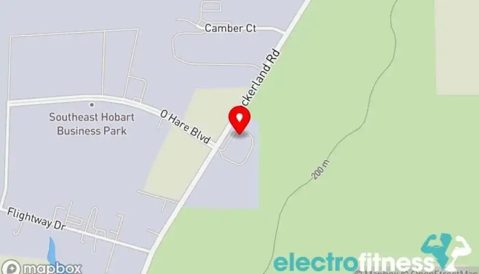 map of CrossFire Fitness Fitness center in Hobart