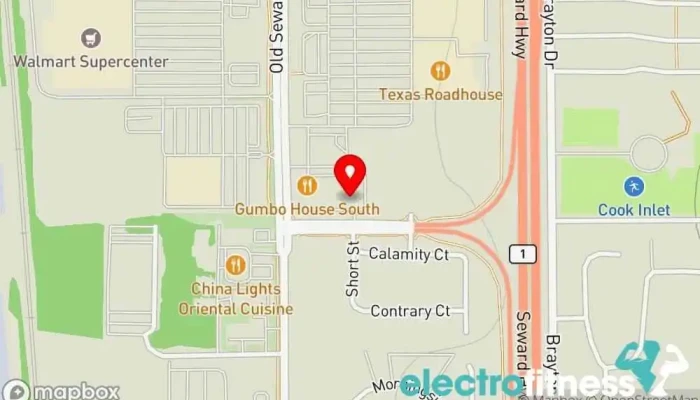 map of CrossFit Alaska Gym in Anchorage