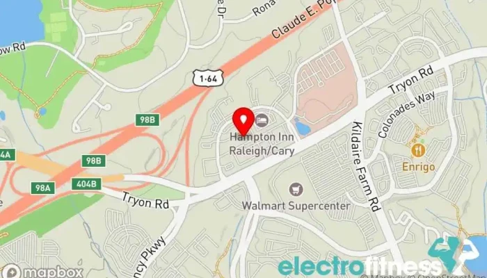 map of CrossFit Brave Gym in Cary