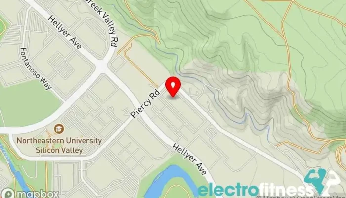 map of CrossFit Coyote Valley Fitness center in San Jose