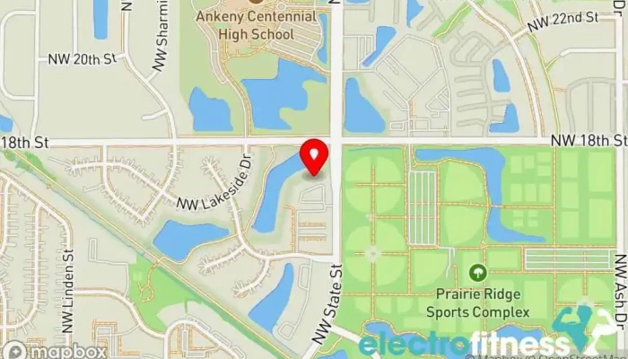 map of CrossFit Goldfinch Gym in Ankeny