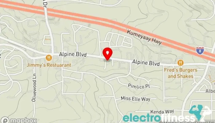 map of CrossFit Indestructible Fitness center in Alpine