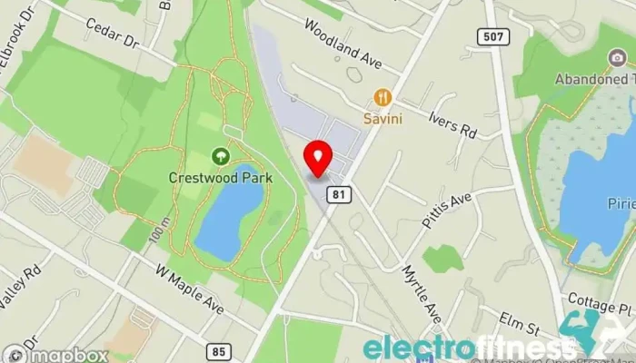map of CrossFit The Rack Gym in Allendale