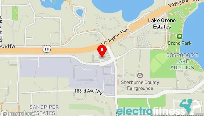 map of Crossfit Una Stamus Gym in Elk River