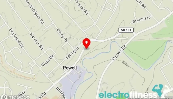 map of Crossroads Fitness Studio & Boutique Gym in Powell