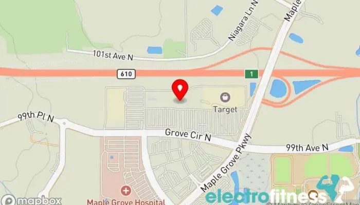 map of Crunch Fitness - Maple Grove Gym in Maple Grove