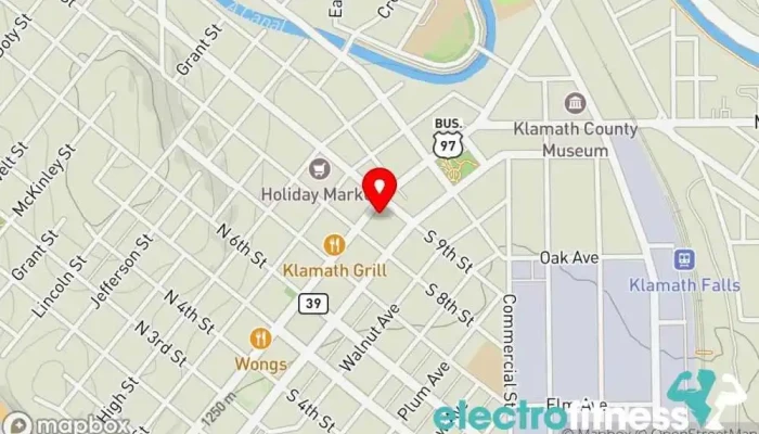 map of Crystal Clear Wellness Health Coaching Health consultant, Personal trainer, Wellness program in Klamath Falls