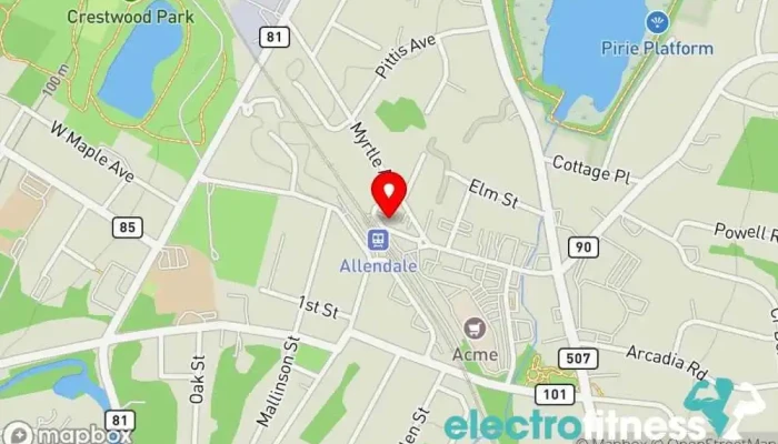map of CS Fit Pilates Pilates studio, Personal trainer in Allendale