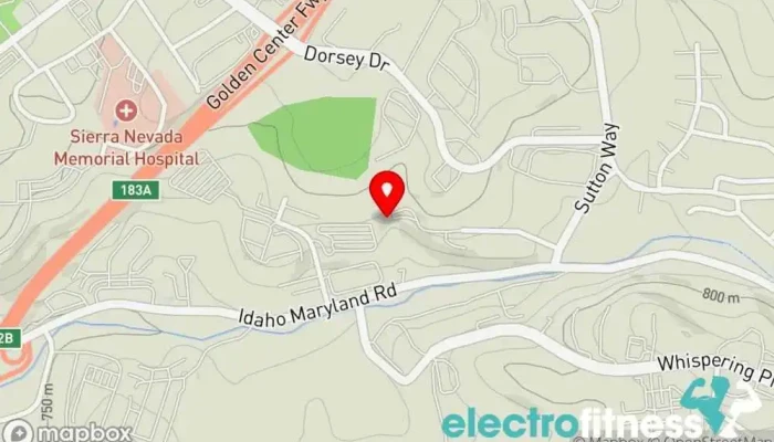map of CW Elite Fitness Fitness center, Sauna, Wellness center in Grass Valley