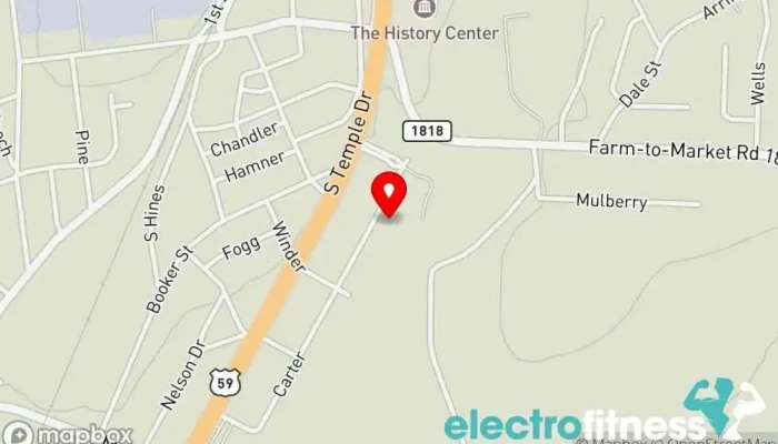 map of Diboll Fitness Fitness center in Diboll