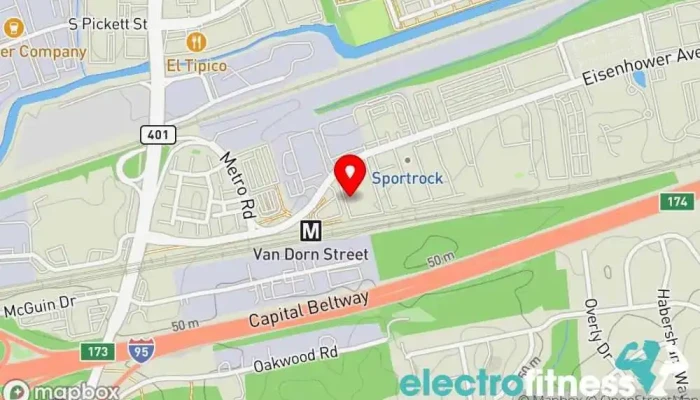 map of DMV Iron Gym Gym in Alexandria