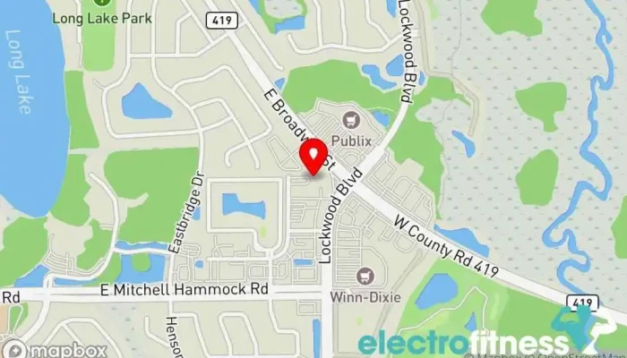 map of Double Down Athletics Gym, Personal trainer in Oviedo