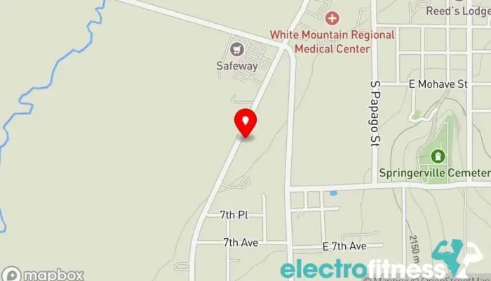 map of Downtown Iron Gym in Springerville