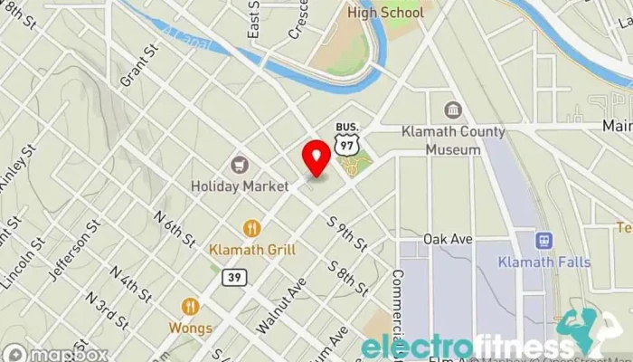map of Drifting Sands Aikido Aikido school, Martial arts school in Klamath Falls