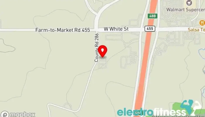 map of Eagle's Wings Athletics Gymnastics center in Anna