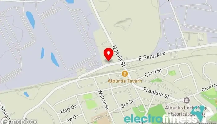 map of East Penn Children's Fitness Academy Gym, Gymnastics center in Alburtis