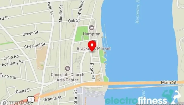 map of Ebb and Flow Yoga Yoga studio in Bath