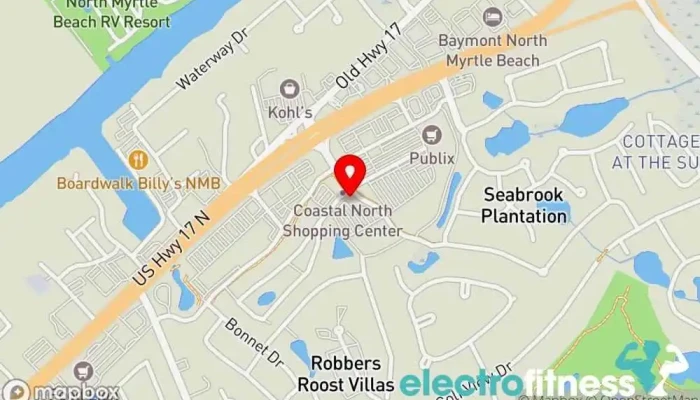 map of Edison's Smart Fitness Fitness center, Physical fitness program in North Myrtle Beach
