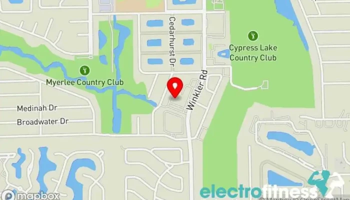 map of Elite Profile Fit Club Gym, Athletic club, Boot camp, Fitness center, Health consultant, Personal trainer, Sports nutrition store, Weight loss service, Weightlifting area in Fort Myers