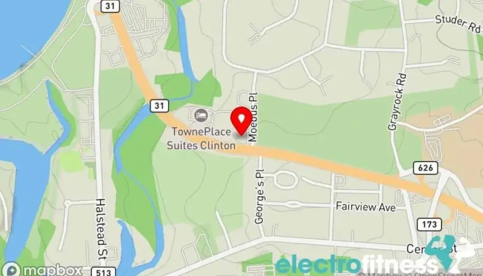map of Enlightened Exercise LLC Gym, Personal trainer, Physical fitness program in Clinton