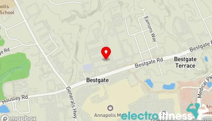 map of Enroute Personal Training LLC Personal trainer in Annapolis