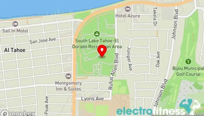 map of ensync spin studio Gym in South Lake Tahoe