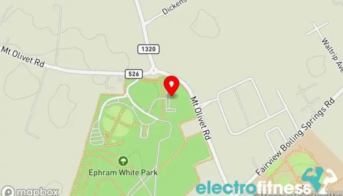map of Ephram White Gymnasium Gym in Bowling Green
