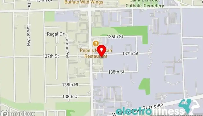 map of EPN Fitness Studio Fitness center in Crestwood