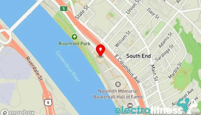 map of Esporta Fitness Gym in Springfield