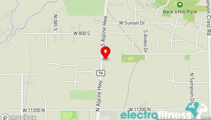 map of Experience-Fitness Personal trainer in Alpine
